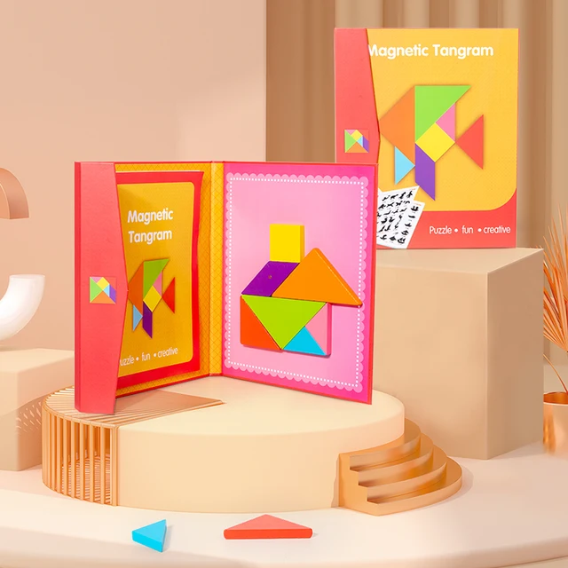 Wooden Magnatic Tangram Puzzle