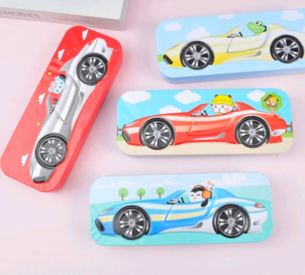 Car Shape Metal Compass Box