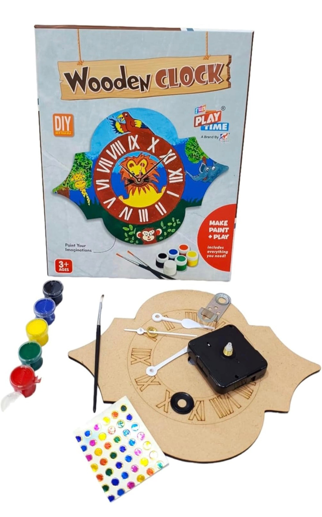 DIY Wooden Clock Making Kit β Interactive Educational STEM Toy for Kids
