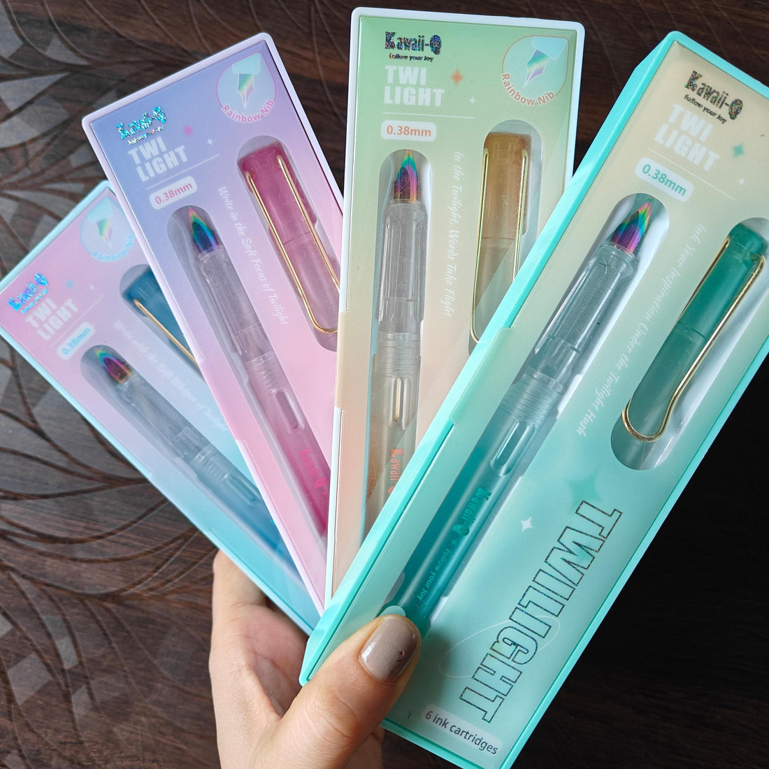 Kawaii Twilight Ink Pen Set – Cute Aesthetic Stationery for Kids