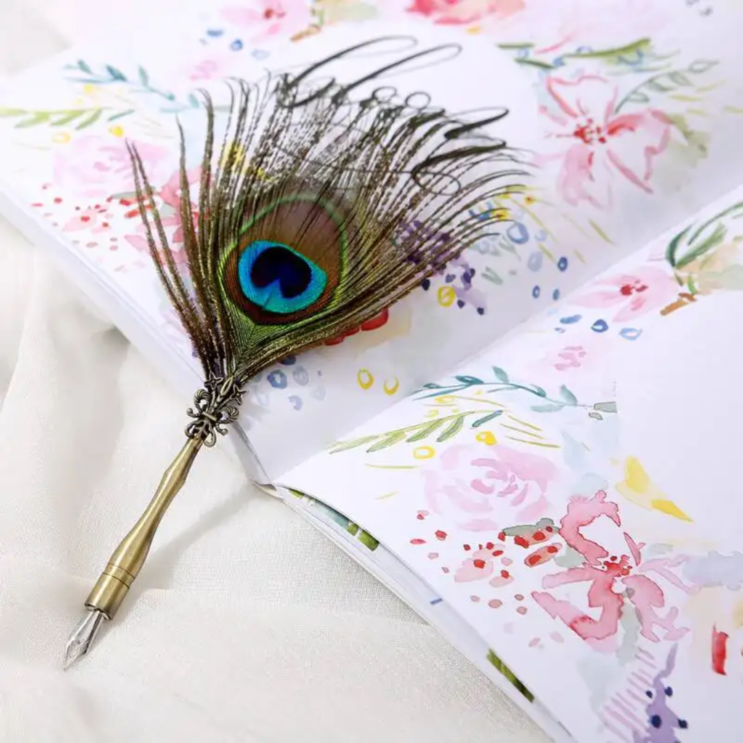 Peacock Feather Pen