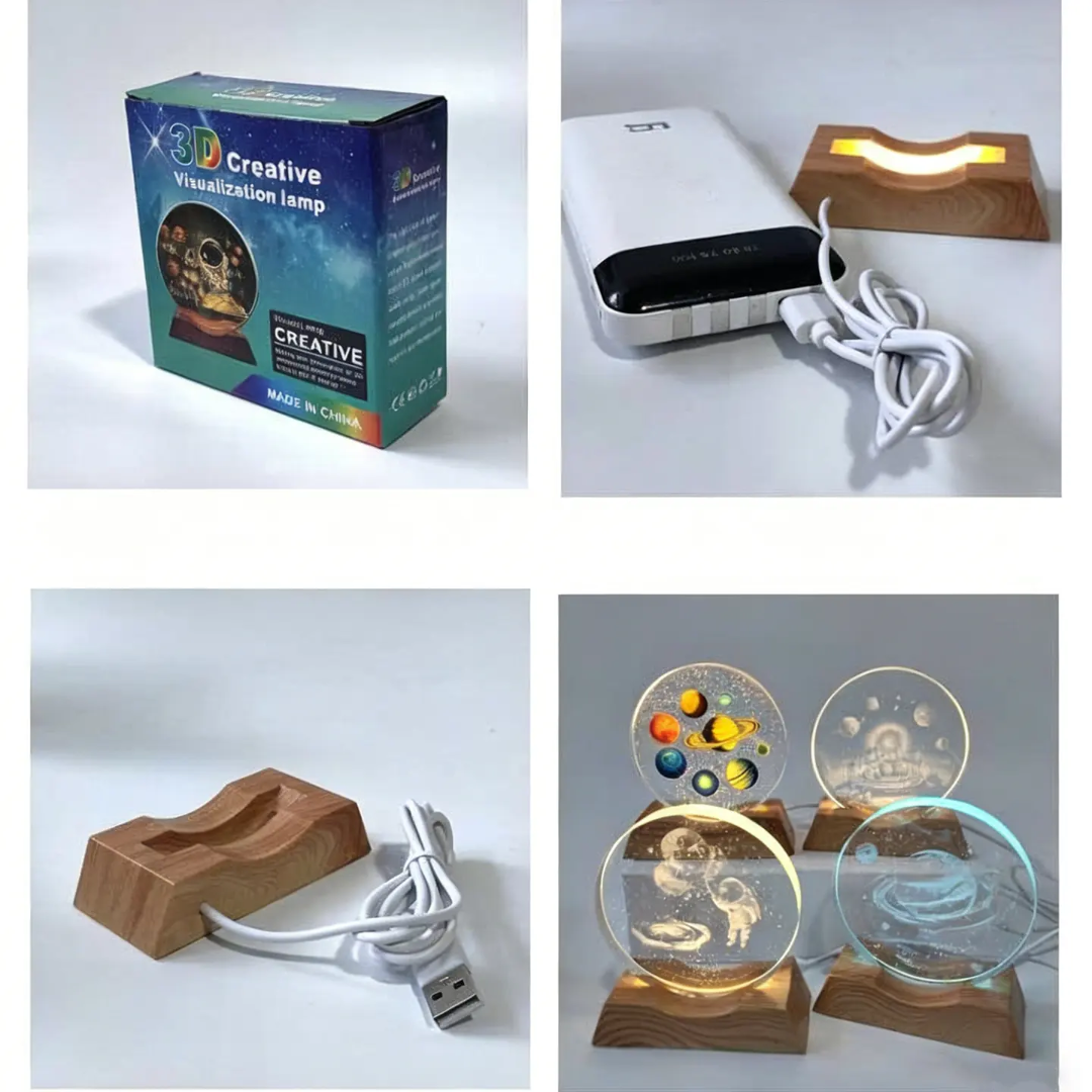 ๐ Magic Crystal Lamp (3D LED)