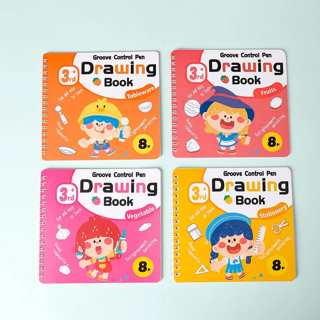 Reusable Drawing Book Pavk 4 with Pen