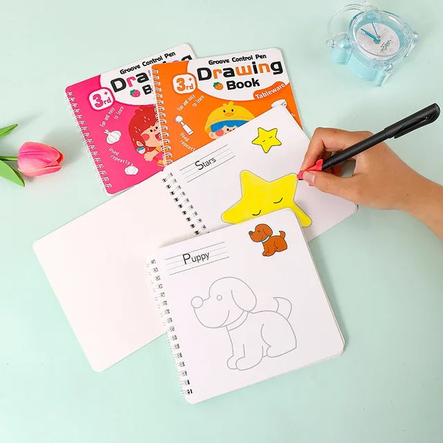Reusable Drawing Book Pavk 4 with Pen