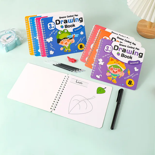 Reusable Drawing Book Pavk 4 with Pen