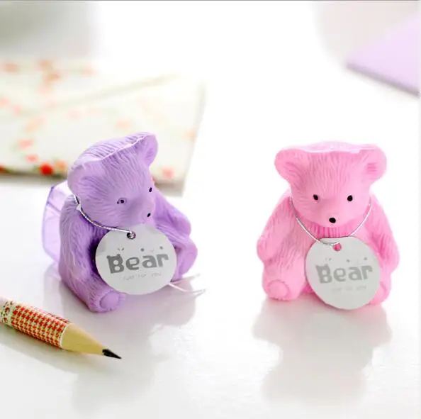 Teddy Bear Shape Eraser with Sharpener