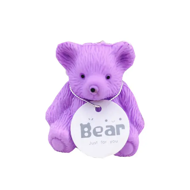 Teddy Bear Shape Eraser with Sharpener