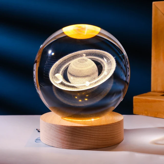 Galaxy Moon Crystal Lamp