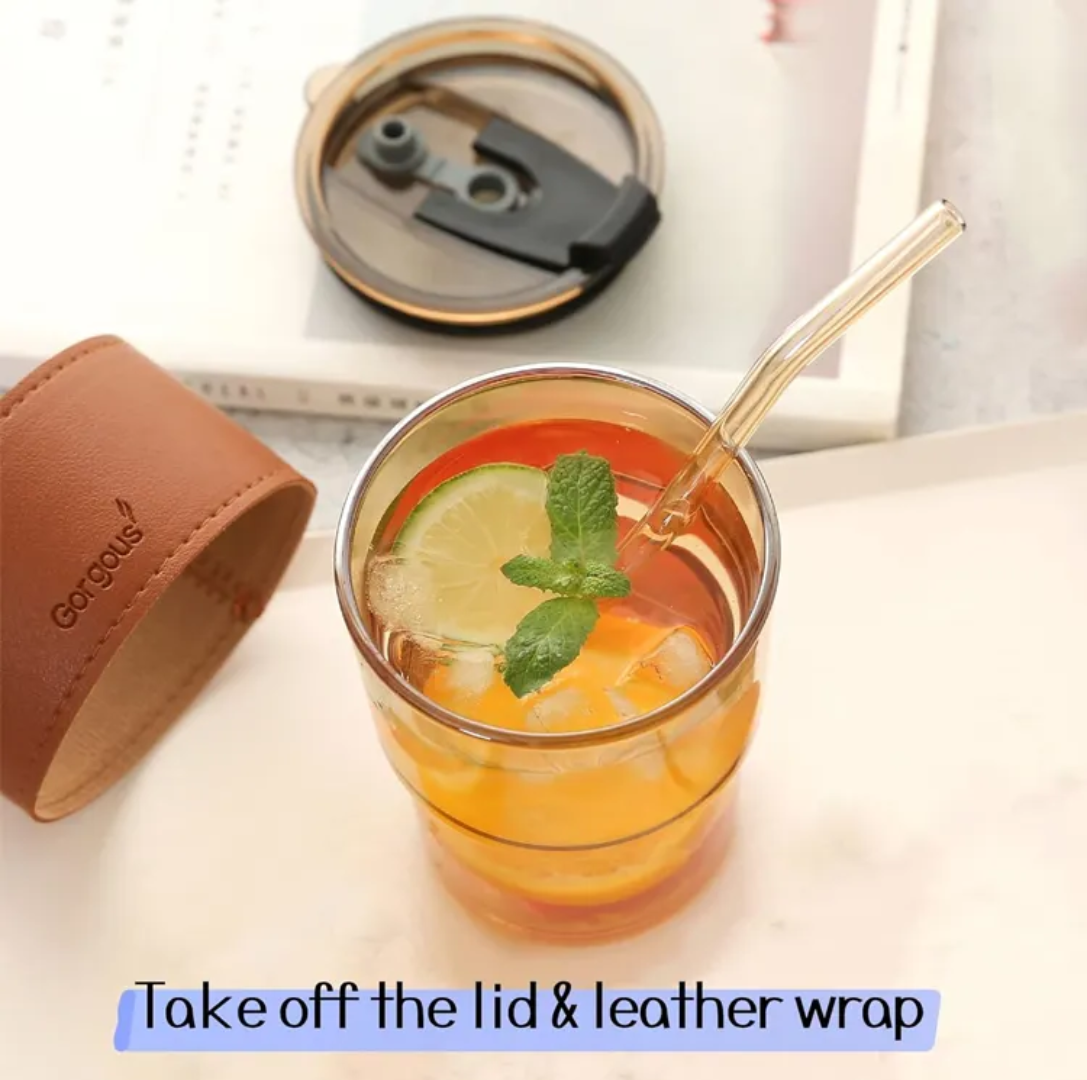 Leather Glass Mug
