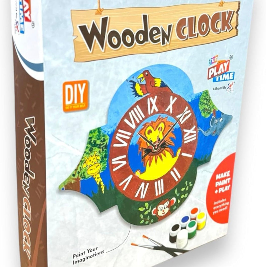 DIY Wooden Clock Making Kit – Interactive Educational STEM Toy for Kids