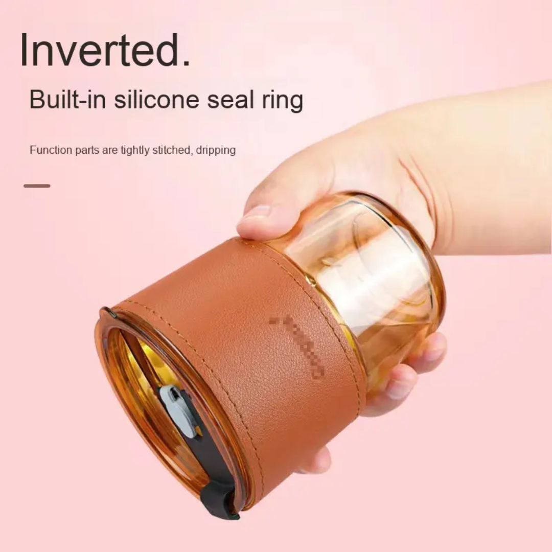 Leather Glass Mug