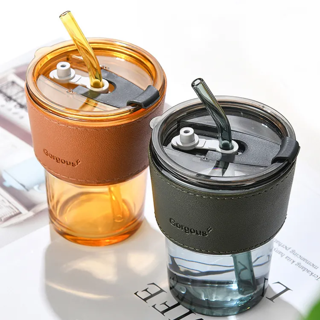 Leather Glass Mug