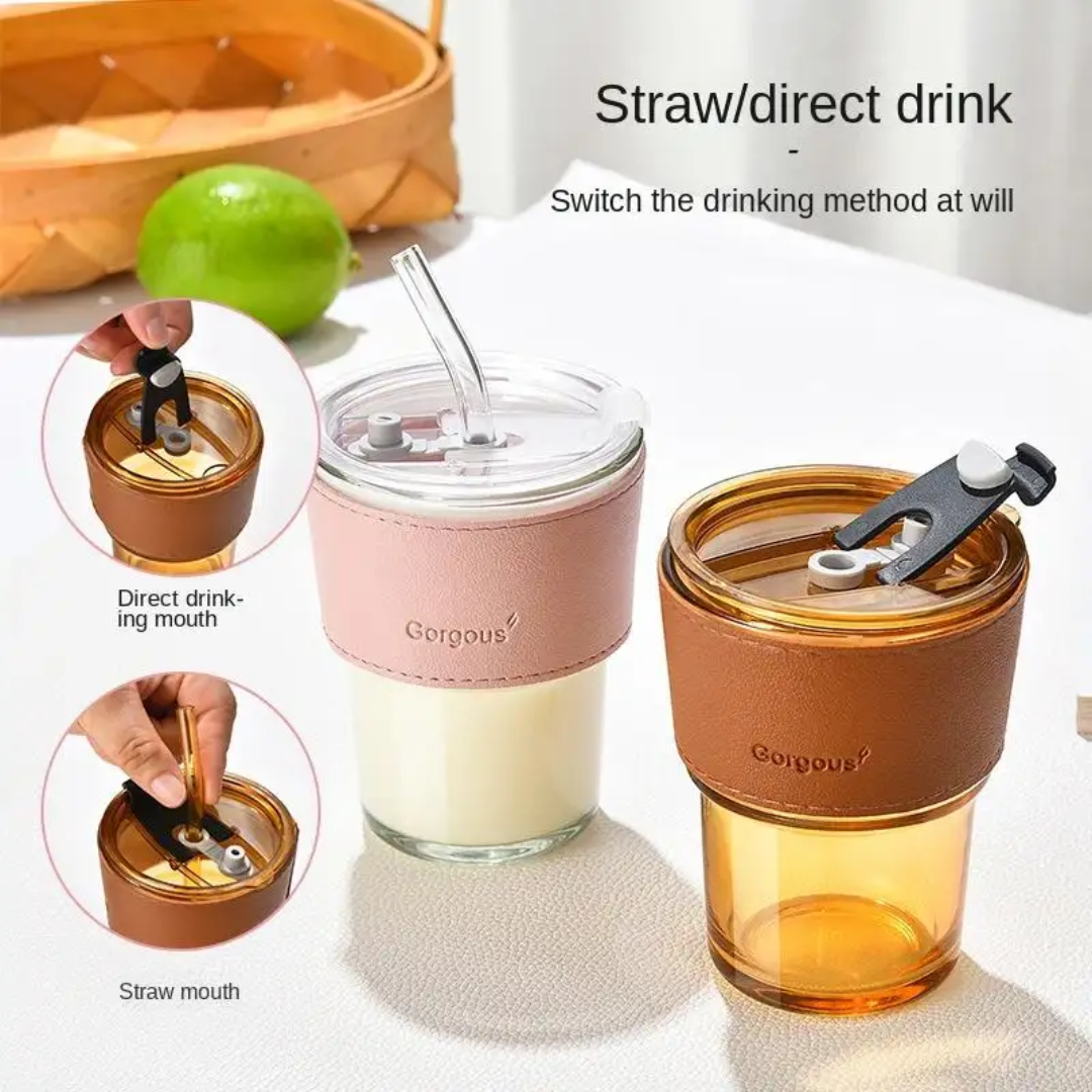Leather Glass Mug
